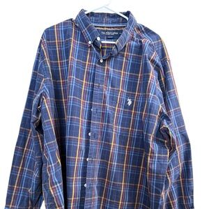 U.S. Polo Assn. plaid button-up shirt in size 2XL.